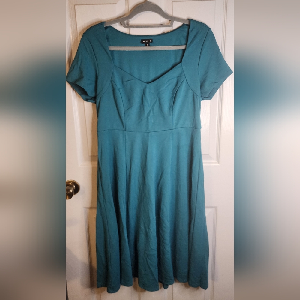 Torrid Teal Mini Dress